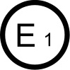 E1 - ECE standards mark